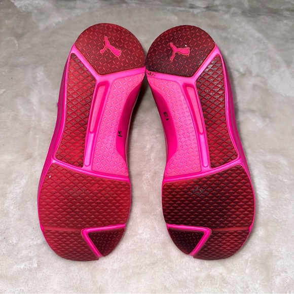 Puma Neon Pink Slip On Basketball Sneakers Size 8.5 - Picture 5 of 7